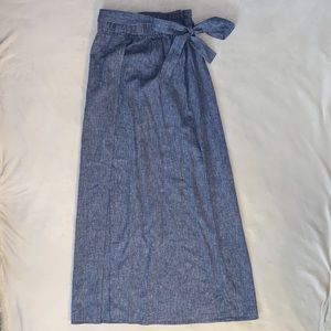 Chambray Maxi Skirt
